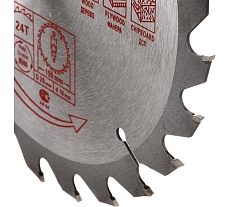 Диск пильный по дереву 190x20/16 мм, 24 зуба TORGWIN S94962
