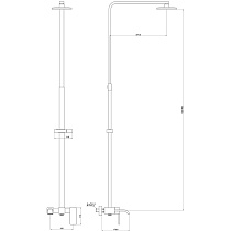 Душевая стойка Timo Selene SX-1013 хром