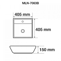 Раковина Melana MLN-7063B 40 см