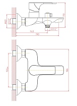 Душевая стойка Orange Aristo M19-944b черный