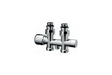Набор узел с термостатом и запорными клапанами FAR прямой, 3/4"EU - 1/2"НР FL 0268 3412