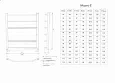 Полотенцесушитель водяной Двин E 1&quot;-1/2&quot; 53x60 универсальный K3, черный матовый 4627167081718