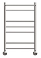 Полотенцесушитель водяной Point PN10158P П6 50x80, с полкой, хром