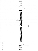 Душевой шланг Cezares CZR-FMM-150-NOP 1,5 м черный матовый