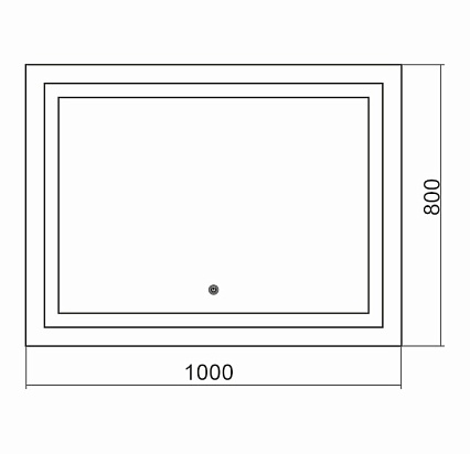 Зеркало Silver Mirrors Livia 100 см с подсветкой, подогревом