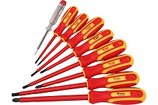 Набор отверток Brilliant Tools VDE SL шлицевые и PH Phillips 9 предметов BT068010