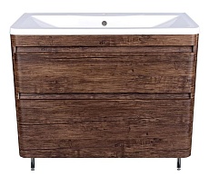 Тумба с раковиной Style Line Атлантика 90 см напольная, старое дерево