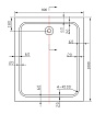 Поддон для душа Vincea VST-2AR 100x80 прямоугольный