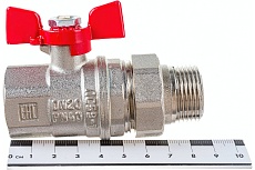Шаровой кран Valfex PREMIUM для воды, с американкой, 3/4&quot; ВР/НР, бабочка VF.227.NB1.034.PREMIUM