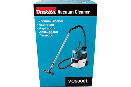 Пылесос Makita 1000 Вт, L класс, 20 л, сухая уборка, с насадками VC2000L