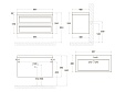 Мебель для ванной Art&Max Platino 100 см бирюзовый матовый