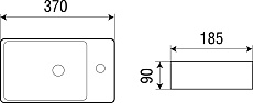 Раковина WeltWasser AISBACH 5092R 37 см, 10000003873 белый глянец