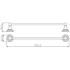 Полотенцедержатель Rav Slezak Morava MKA0701/55 хром