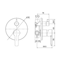 Смеситель для душа Iddis Sena SENSB00i67 хром