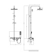 Душевая стойка D&K Berlin Technische DA1453715B13 черный