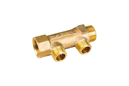Коллектор со штуцером BYR PEX с наружной резьбой 1"-Т4-1/2" 2534