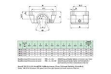 Подшипник линейный в сборе с корпусом ISB TBR16UUNBS