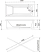 Акриловая ванна Тритон Тори 170x70 см