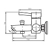 Смеситель для ванны Dorff Logic D3010000SS нержавеющая сталь