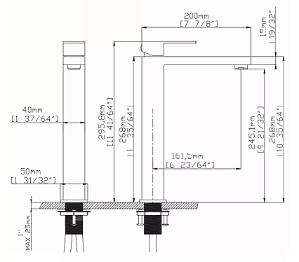 Смеситель для раковины Gid Anchel SS979-D