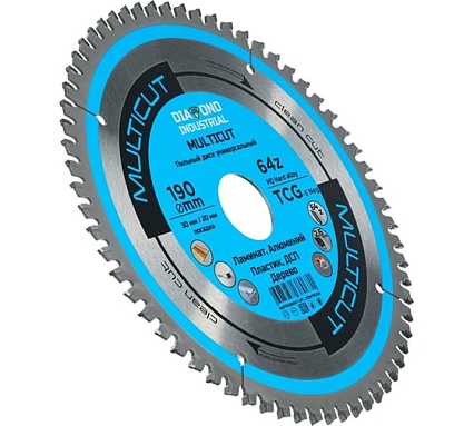 Диск пильный по мультиматериалам Multicut 190x30/20 мм, Z=64 TCG Diamond Industrial DIDM190Z64