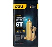 Домкрат бутылочный гидравлический 6т DQ71006 (высота подъема 210-420мм) Deli 130442