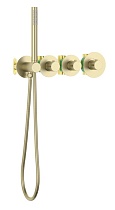 Душевой набор Timo Saona SX-2329/17SM с термостатом, матовое золото