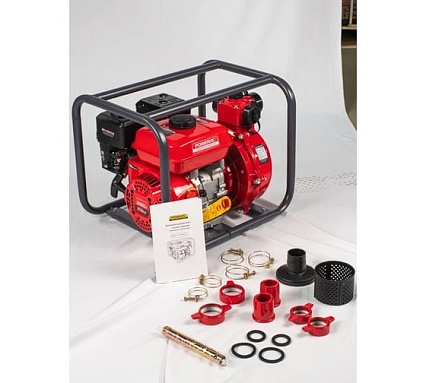 Мотопомпа бензиновая, поверхностный насос POWERAC 50/50-40-40 мм, 7 л.с, 300 л/мин, PRWP20H2