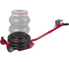 Домкрат подкатной пневматический Partner 3.5т (6-12bar, h min 135мм, h max 450мм, 3 подушки, Ø255мм) PA-YHQD-3WT-270B(60955)