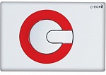 Кнопка смыва Creavit Power GP5001.01 белый/красный