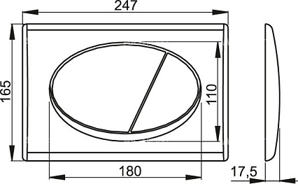 Инсталляция для унитаза AlcaPlast SET AM101/1120-3:1RS M71-001 с кнопкой хром