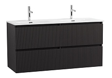 Тумба с раковиной BelBagno Uno 120 см, 4 ящика, Темно-серый матовый