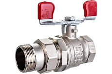 Шаровой кран RUB с накидной гайкой (&quot;американка&quot;), 1 1/4&quot; DN32 PN40, ВР-ВР, серия MILANO (S.90) S90G36