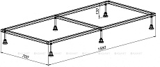 Каркас для поддона Aquanet 158х70