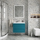 Мебель для ванной Art&Max Platino 75 см бирюзовый матовый