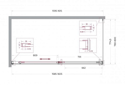Душевой уголок BelBagno SOFT_CLOSE-1-AH-1-160/80-C-Cr 160x80 прозрачный, хром Душевой уголок BelBagno SOFT_CLOSE-1-AH-1-160/80-C-Cr 160x80 прозрачный, хром