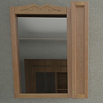Зеркальный шкаф Orange Классик 85 см тик, F7-85ZS2