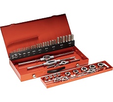 Резьбонарезной набор M3-M20 HSS метчики+плашки+воротки, 54шт RUKO 245040