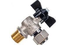 Шаровой угловой кран STOUT НР/накидная гайка 1/2x1/2 SVB-0010-000015 RG008T2PONKOO3