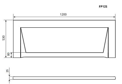 Фронтальная панель Timo FP12S 120 см