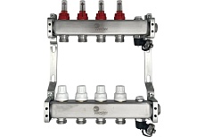 Коллектор нерж. Wester MUFS 1&quot;-3/4 в сборе с расходомерами на 4 выхода 0-32-1504