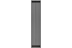 Вертикальный радиатор c боковым подключением, ARBIOLA Compact H 1800-63-08 HWN, RAL 9005 матовый черный 254603