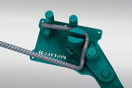 Ручной станок для гибки арматуры Kraftool 16 D на подшипнике, острый и плавный гиб 23301