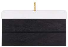 Тумба с раковиной Cezares Molveno 46-120 см Nero