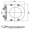 Крышка-сиденье Cezares Comfort CZR-2316-SC, микролифт