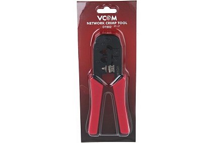 Обжимные клещи VCOM универсальные RJ-45, 4P/6P/8P D1902