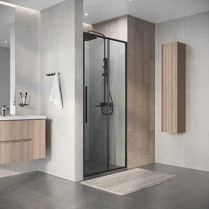 Душевая дверь Niagara Nova 130x195 прозрачное, графит NG-34-13AGR