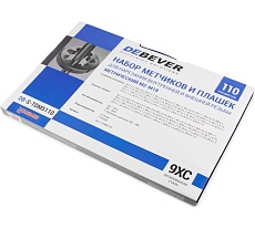 Набор метчиков и плашек Debever Machining Solutions М2 - М18, 110 предметов, метрическая резьба DB-S-TDM5110