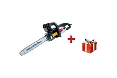 Цепная пила Интерскол ПЦ-16/2000 ТН + подарок: защитные перчатки и очки 71.1.1.21