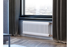 Трубчатый радиатор GUARDO PILON двухтрубный 400x384 мм, 8 секций, белый 2T-0400 8 NK